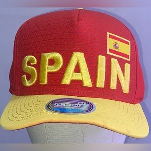 Gen 2 Spain Adjustable Snapback Soccer Hat Red Yellow